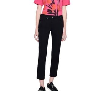 Escada Women’s Tina Straight Leg Ankle Pants Black Size 34 (2)